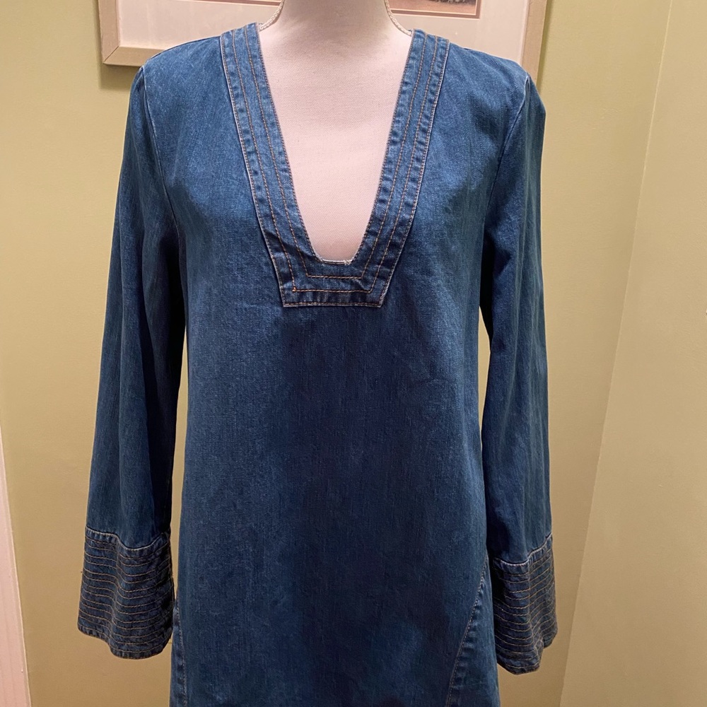 Free People Dreaming of Denim tunic - EUC
